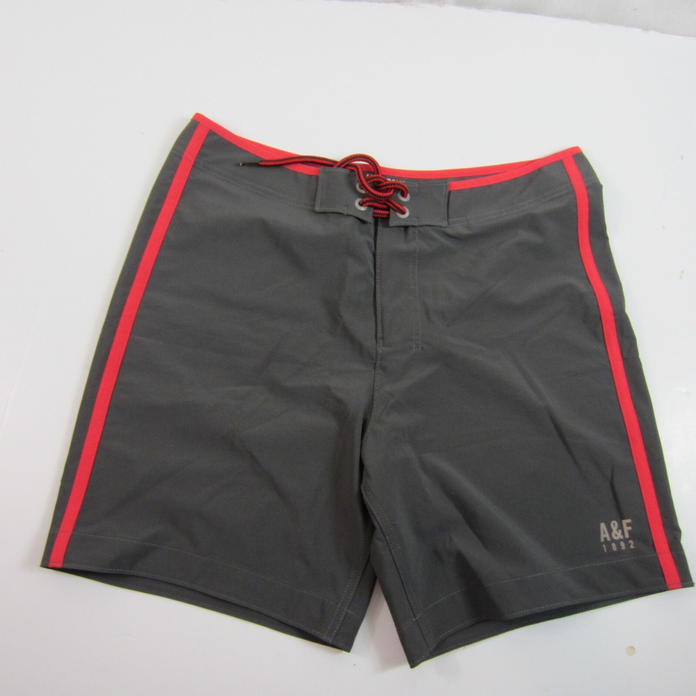 abercrombie men's board shorts gray xl